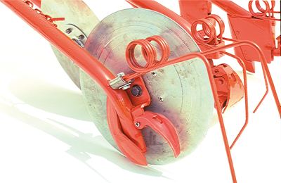 Das Einscheiben-Säschar von 1986 – schmale Saatfurche statt breiter Rollschar-Furche.
