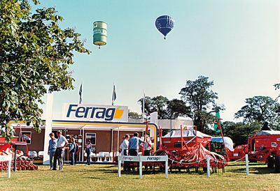 Ferrag auf der Royal Show – in Großbritannien erreichte ACCORD 46 % Marktanteil.