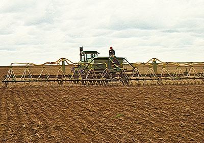 Der Air Seeder-Prototyp von John Deere im Einsatz in West-Kansas, September 1977.