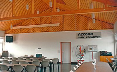 Das ACCORD Schulungszentrum, eröffnet im Oktober 1990.
