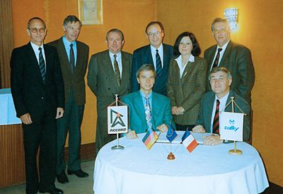 Compiègne, 24. Juni 1992: die deutsch-französische Kooperation mit Sulky wird unterzeichnet.